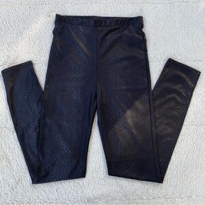 Windsor Black snake print leggings size M